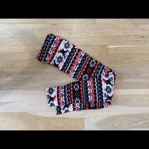 Festive Fleece Christmas Leggings